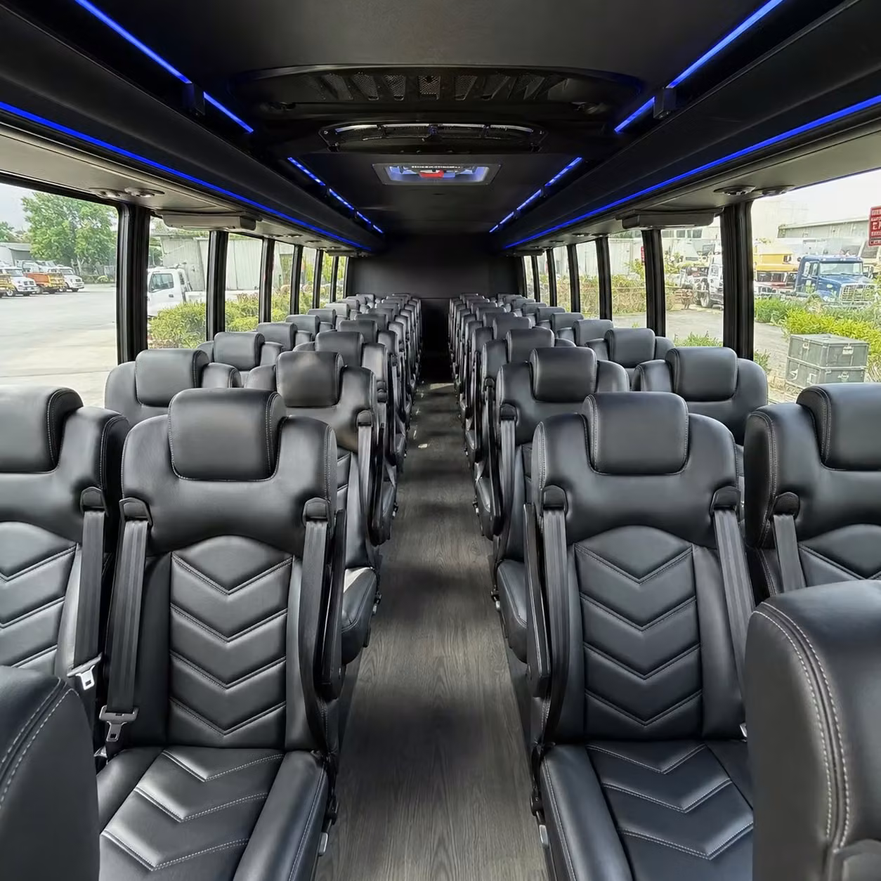 28 passenger minibus inside