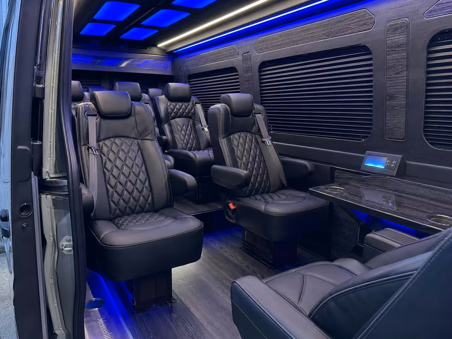 sprinter van transportation for groups and events across charleston